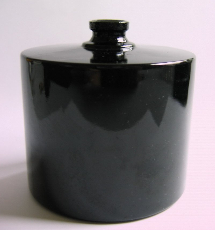 Custom LOGO 50ml Shining Printed Black Perfume Bottle