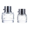 new design dull polish empty glass bottles/transparent glass bottle/custom made glass perfume bottles