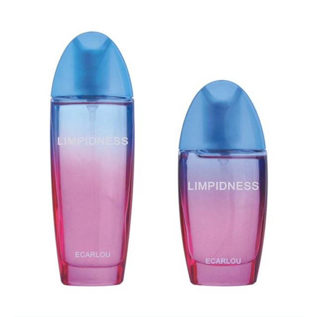 40ml empty transparent round shaped custom made glass perfume bottles