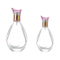 new design dull polish empty glass bottles/transparent glass bottle/custom made glass perfume bottles