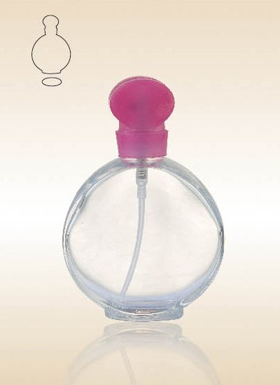 custom made empty glass perfume bottle with butterfly cap