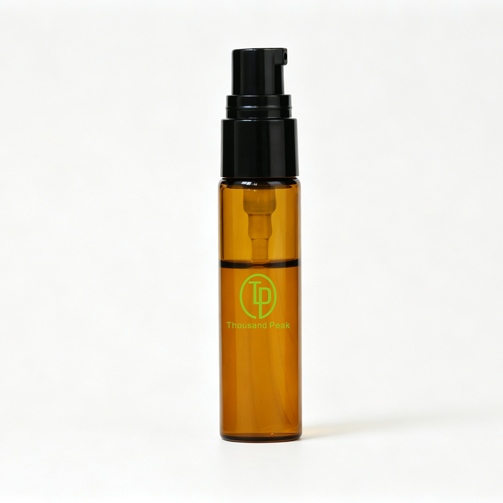 10ml Precision Treatment Pump Glass Bottle with 13-415 Finish (Customizable 2–15ml) for Facial Oils & Active Serums