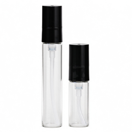 5ml 10ml Clear Glass Vial with 13-415 Precision Treatment Pump for Facial Oils and Serums