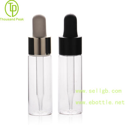 15ml neutral tubular cosmetic glass dropper bottle