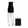 5ml and 10ml clear tubular treatment pump bottles set by packaging factory