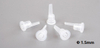 Selection of 0.6mm LDPE Euro Dropper Orifice Reducers for Precision Essential Oil Dispensing