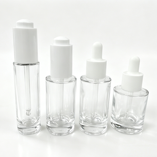 30ml High-Clarity Glass Serum Bottles with Precision Droppers for Medical-Grade Skincare & Cosmetic Formulations