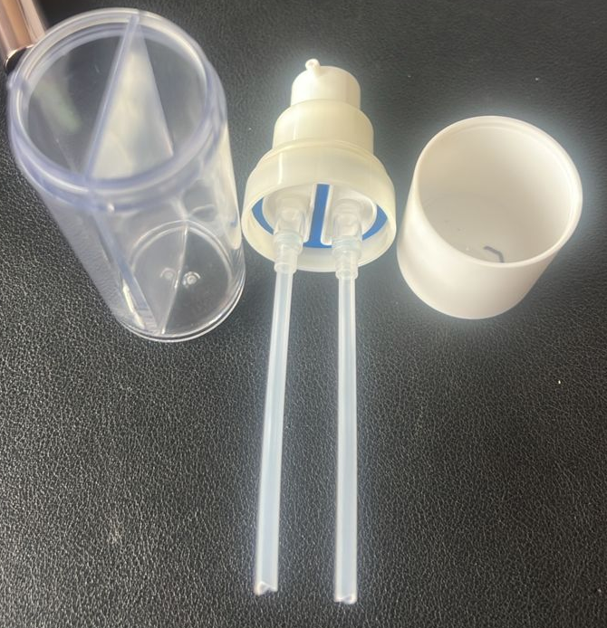 Precision 1:1 Co-dispensing Dual Chamber Pump Internal Structure