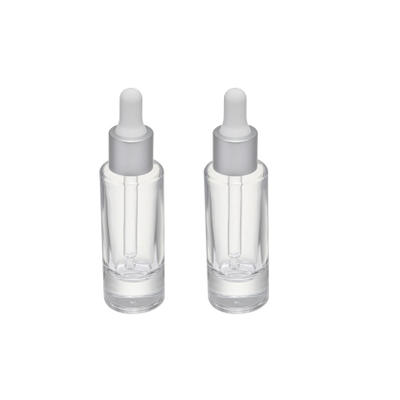 25ml Round thick cosmetic glass dropper bottle