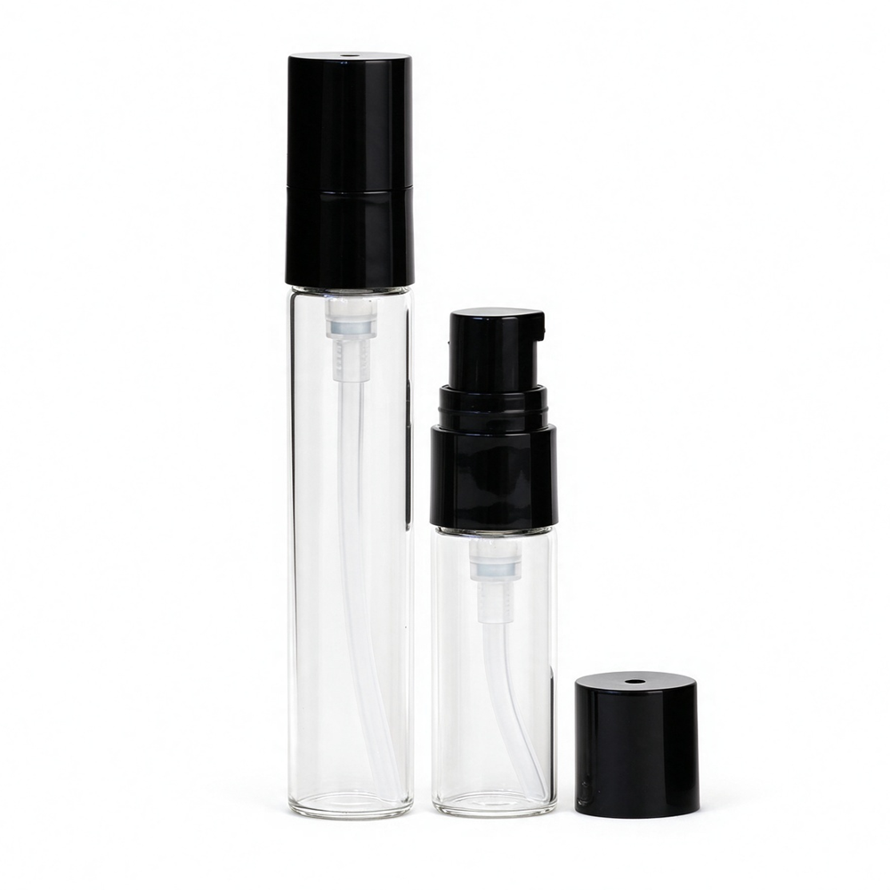  5ml 10ml dropper alternative glass vials with black treatment pumps wholesale