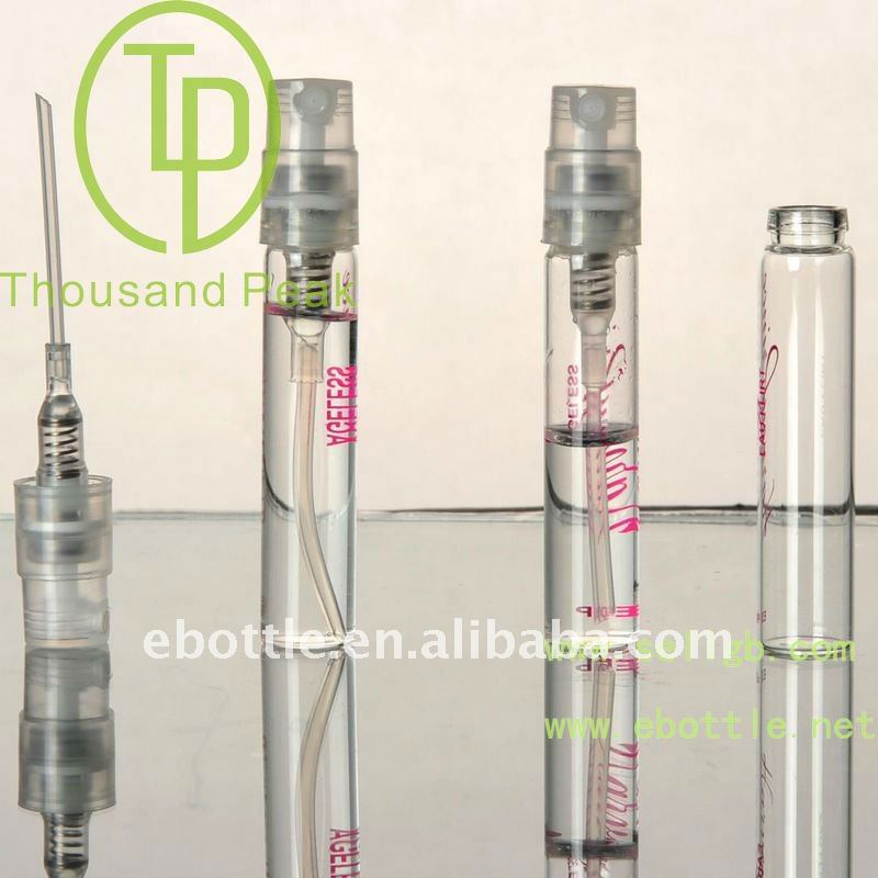 TP-3-04 2ml 3ml Perfume Sampler Vial with mini sprayer pump Atomizer