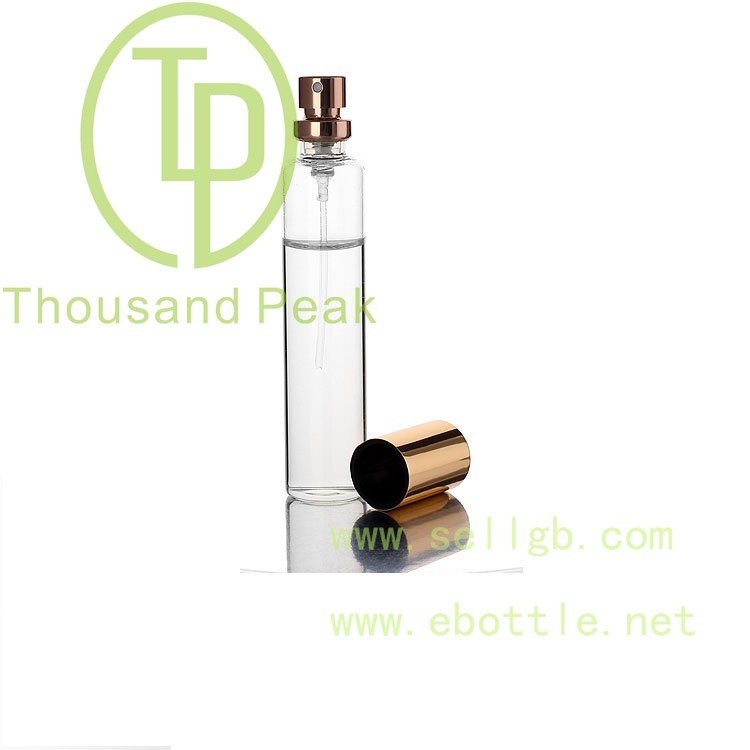 30ml empty glass perfume bottle with aluminum cap,spray glass bottle,clear glass vial with free samples