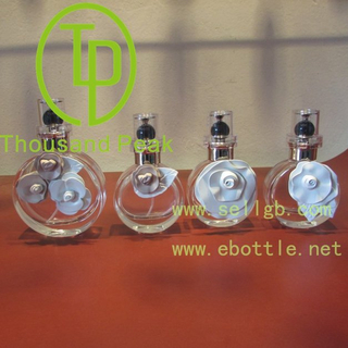 Valentinoe perfume bottle with flower