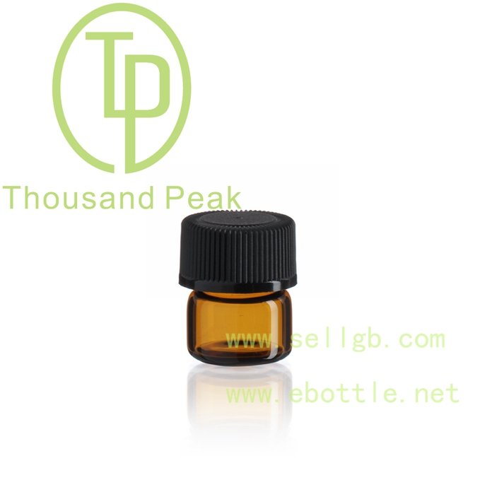 Mini roll on portable empty glass vials for essential oil
