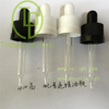 18-410 black and white glass dropper caps for essential oil bottles wholesale