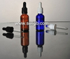 empty perfume 30ml blue round glass dropper bottle