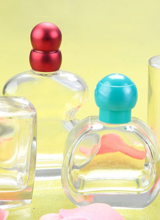 colored printing empty 30ml glass pump spray perfume bottle