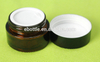 Glass Jars, Amber Glass Straight Sided Jars