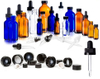 1oz 2oz 4oz Amber glass Boston round ounce bottles for bulk wholesale