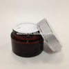 Glass Jars, Amber Glass Straight Sided Jars