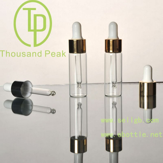 small amber glass cosmetic serum dropper bottle 15ml