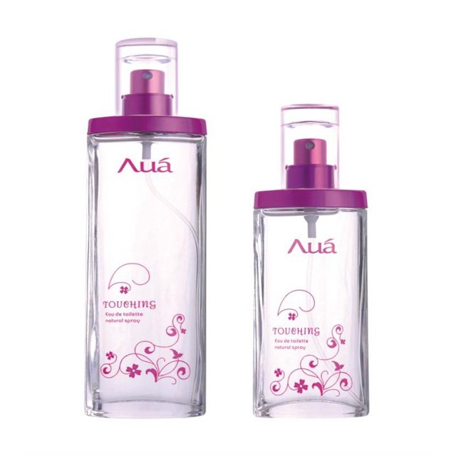 luxury custom made glass crystal spray pump perfume bottle