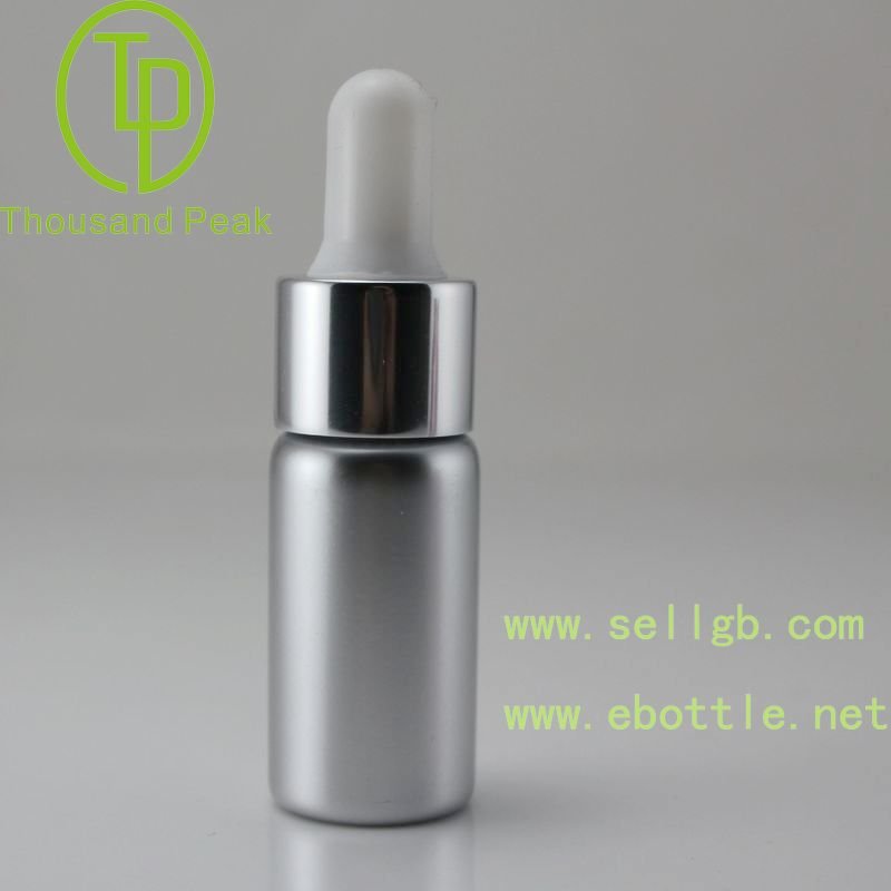 small amber glass cosmetic serum dropper bottle 15ml