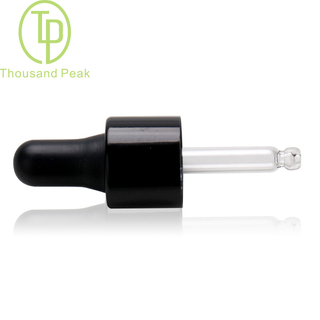 13/415 smooth AL collar glass droppers and silicon,TPE,Butyl,NBR bulb.