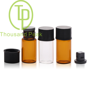 TP-1-07 3ml clear glass vials with cap and stopper