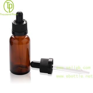 TP-2-72 amber glass bottle with tamper evident dropper