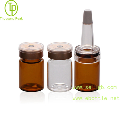 TP-2-03 cosmetic packaging tube 5ml facial care glass bottle with soft trumpet head 